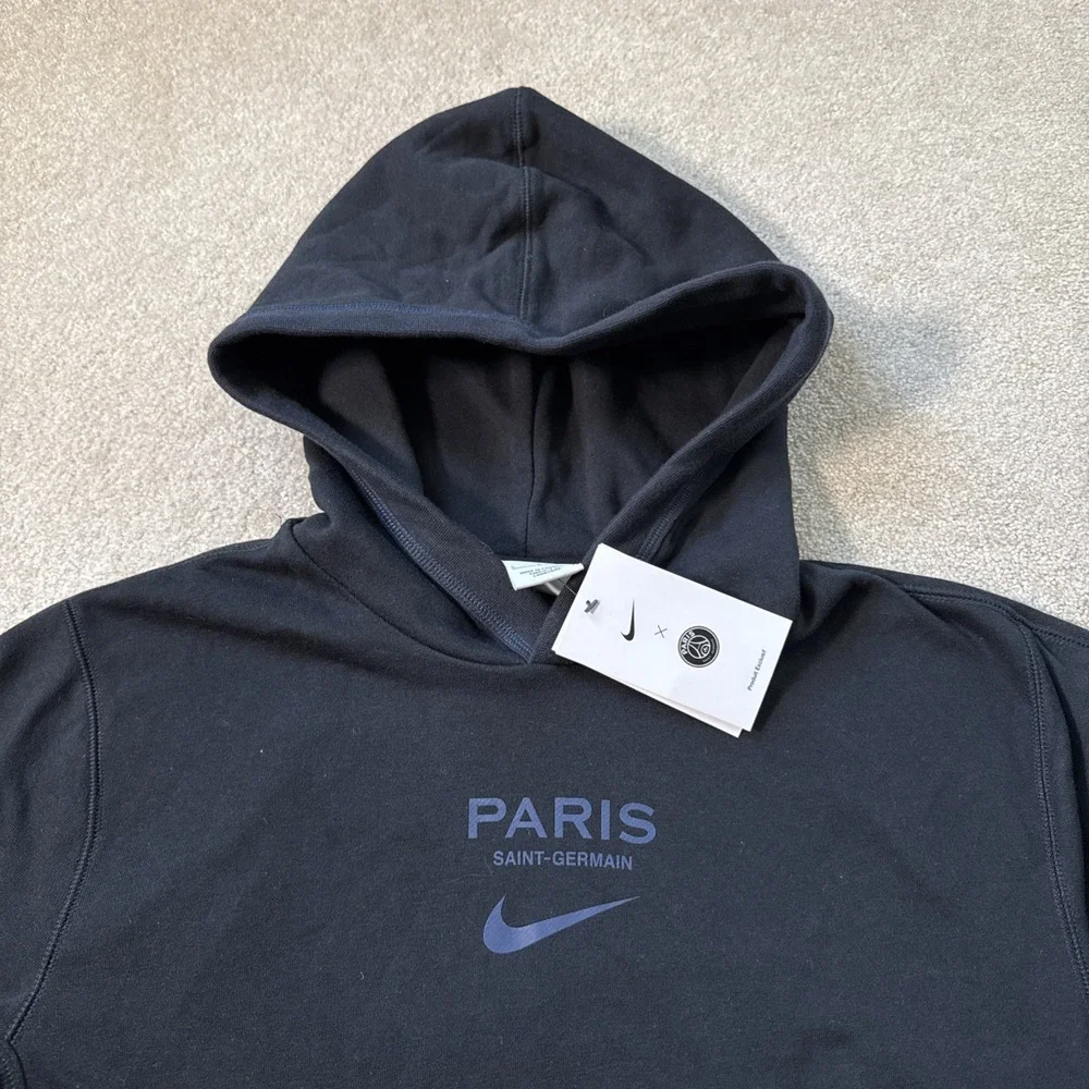 Nike Paris‎ Saint-Germain PSG Travel Fleece Hoodie Black Size S DN1312-010 New
